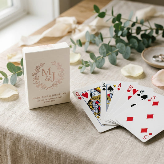 Custom Wedding Favors Playing Cards